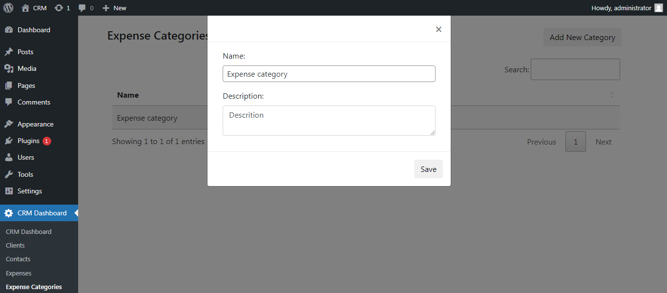 Edit Expense Category